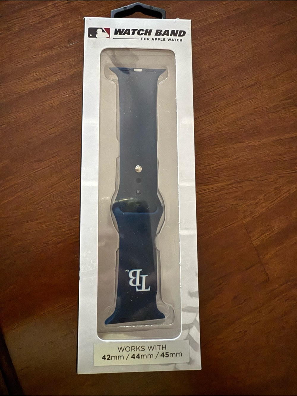 Apple Watch MLB Tampa Bay Rays Navy Silicone Watch Band